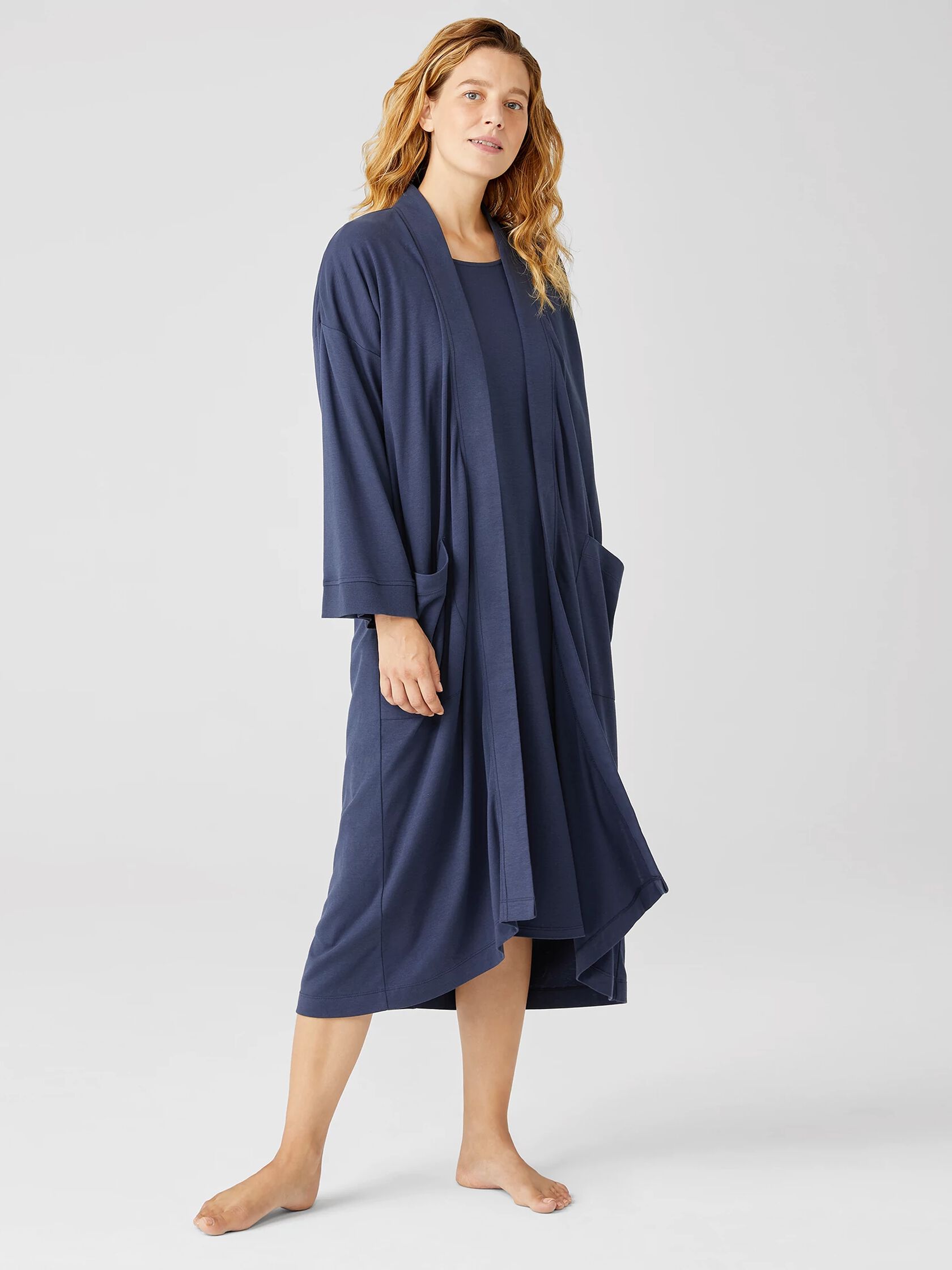 Cozy Organic Cotton Interlock Robe