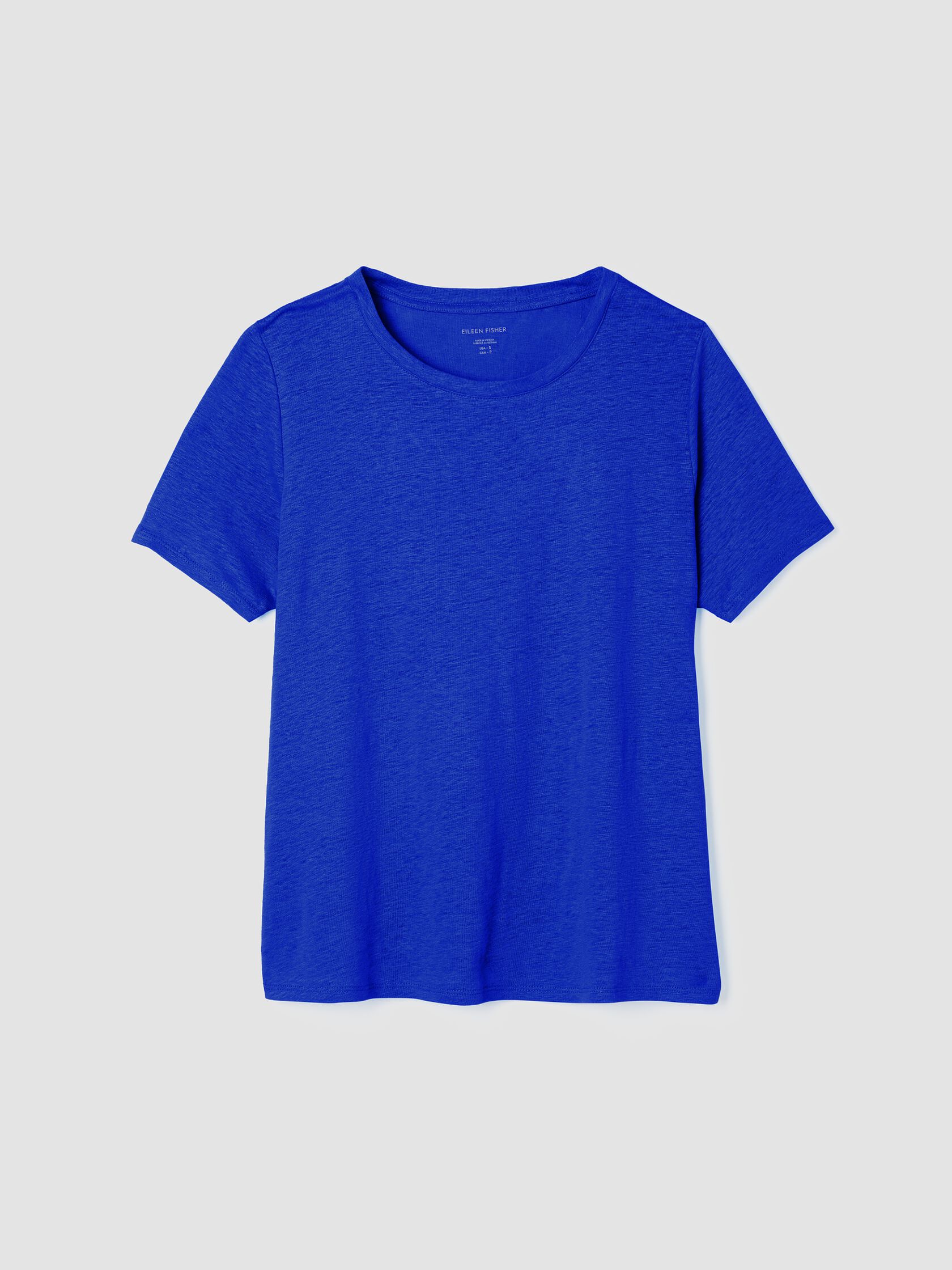 Organic Linen Jersey Crew Neck Tee