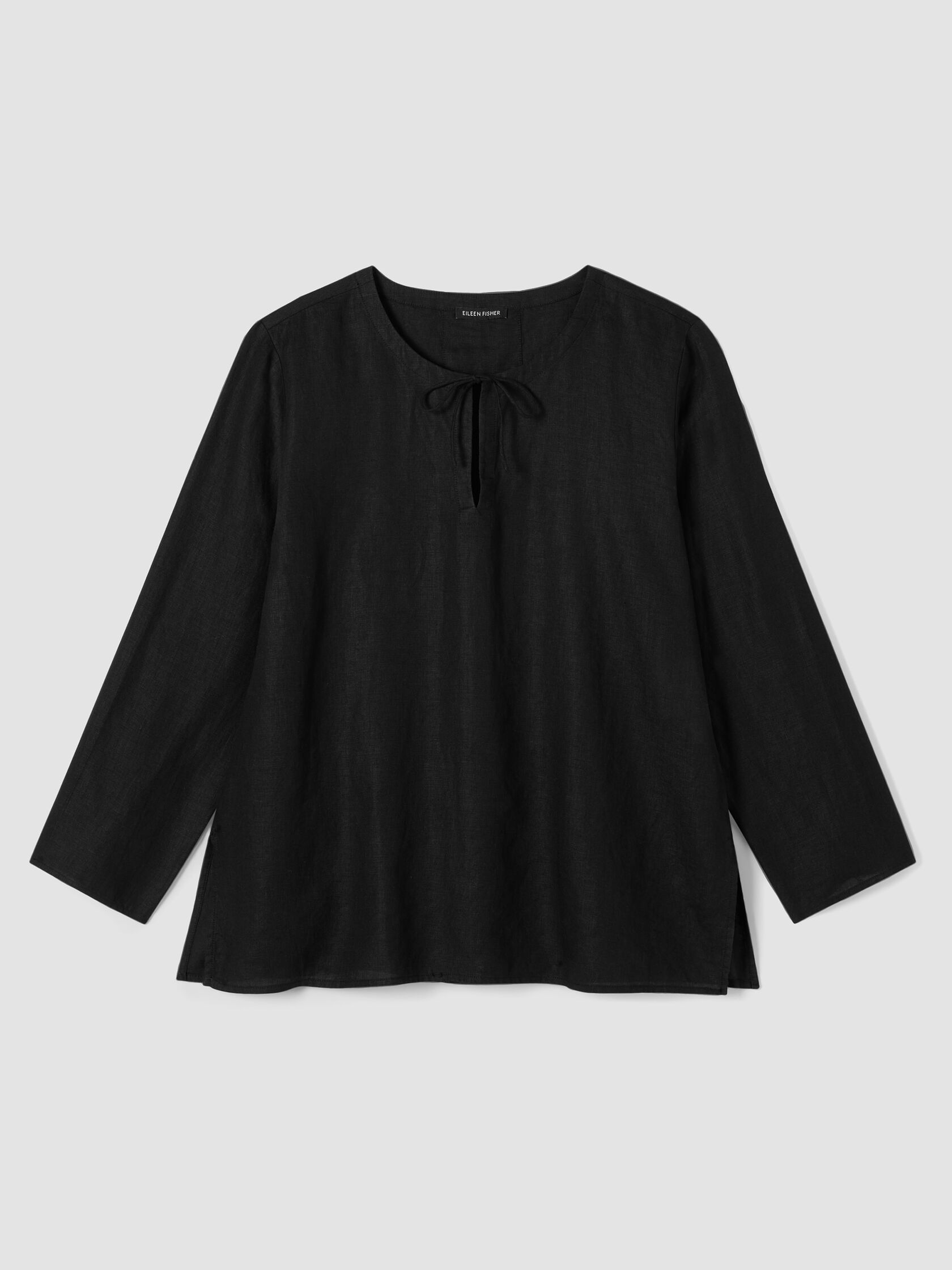 Organic Handkerchief Linen Round Neck Top