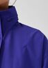 Light Cotton Nylon Stand Collar Long Coat