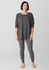 Striped Cozy Brushed Terry Long Box-Top