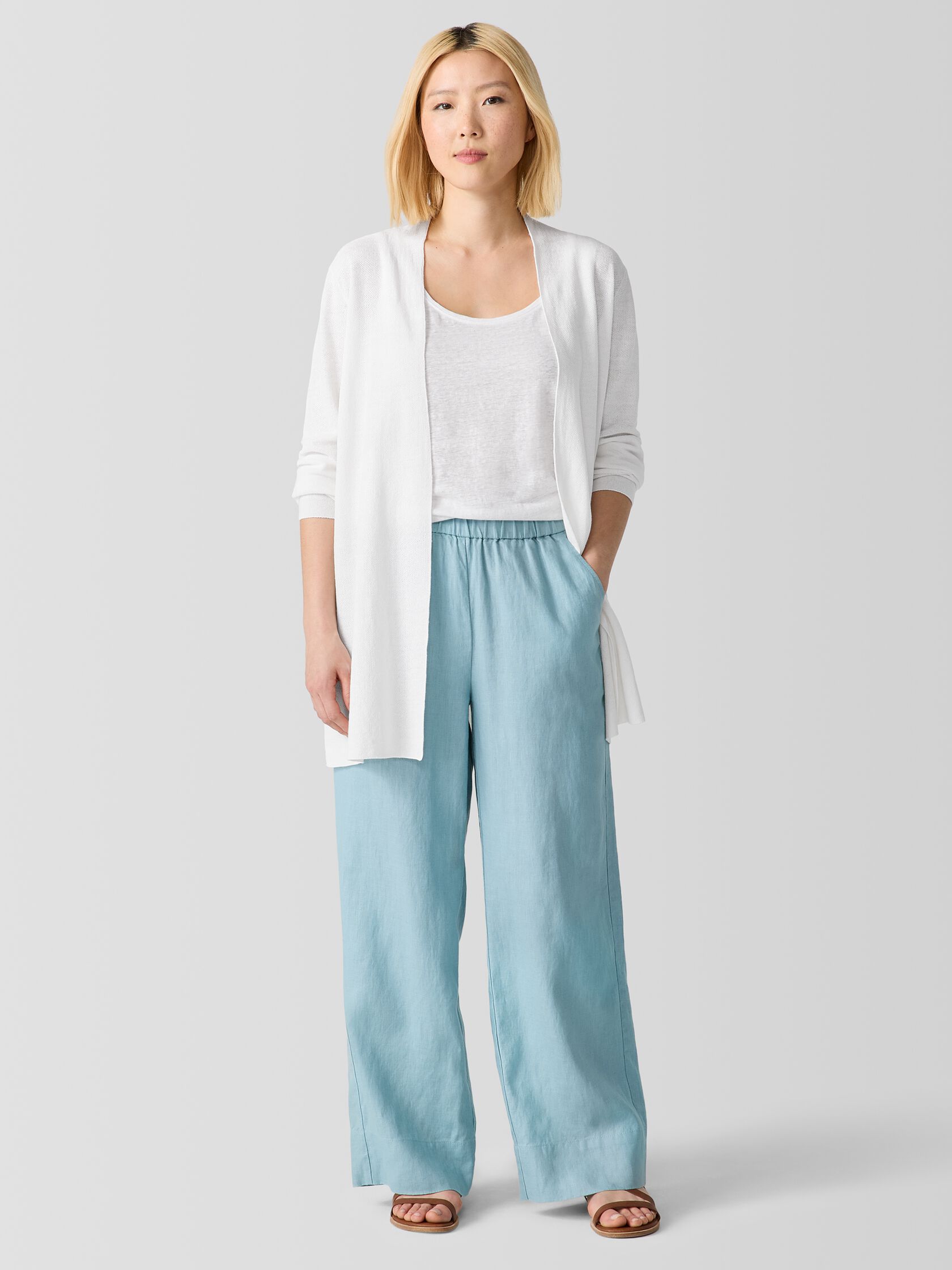 Organic Linen Wide-Leg Pant
