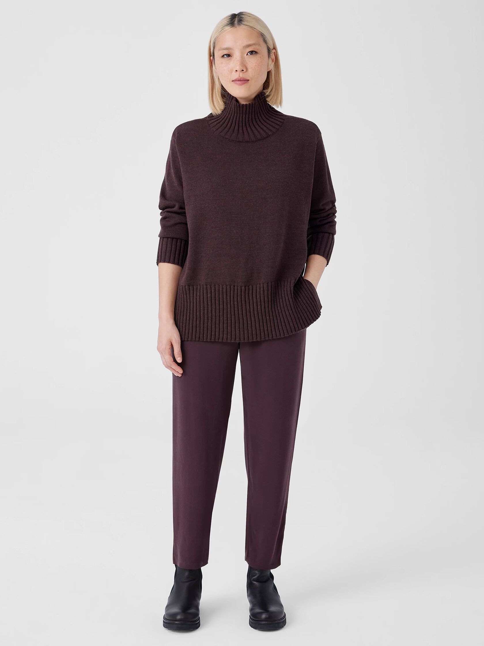 Silk Georgette Crepe Tapered Pant