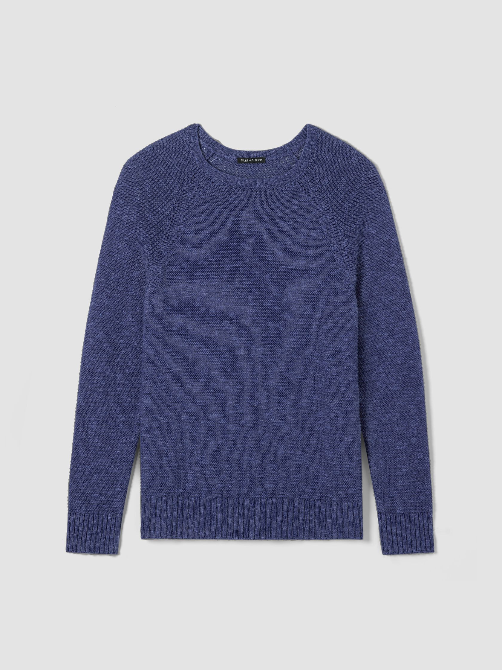 Organic Linen Cotton Slub Crew Neck Top