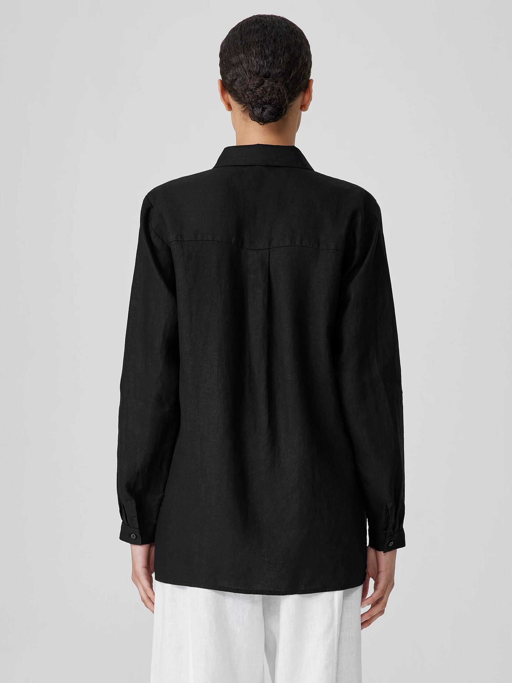Organic Handkerchief Linen Classic Collar Shirt