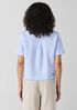 Organic Handkerchief Linen Band Collar Shirt