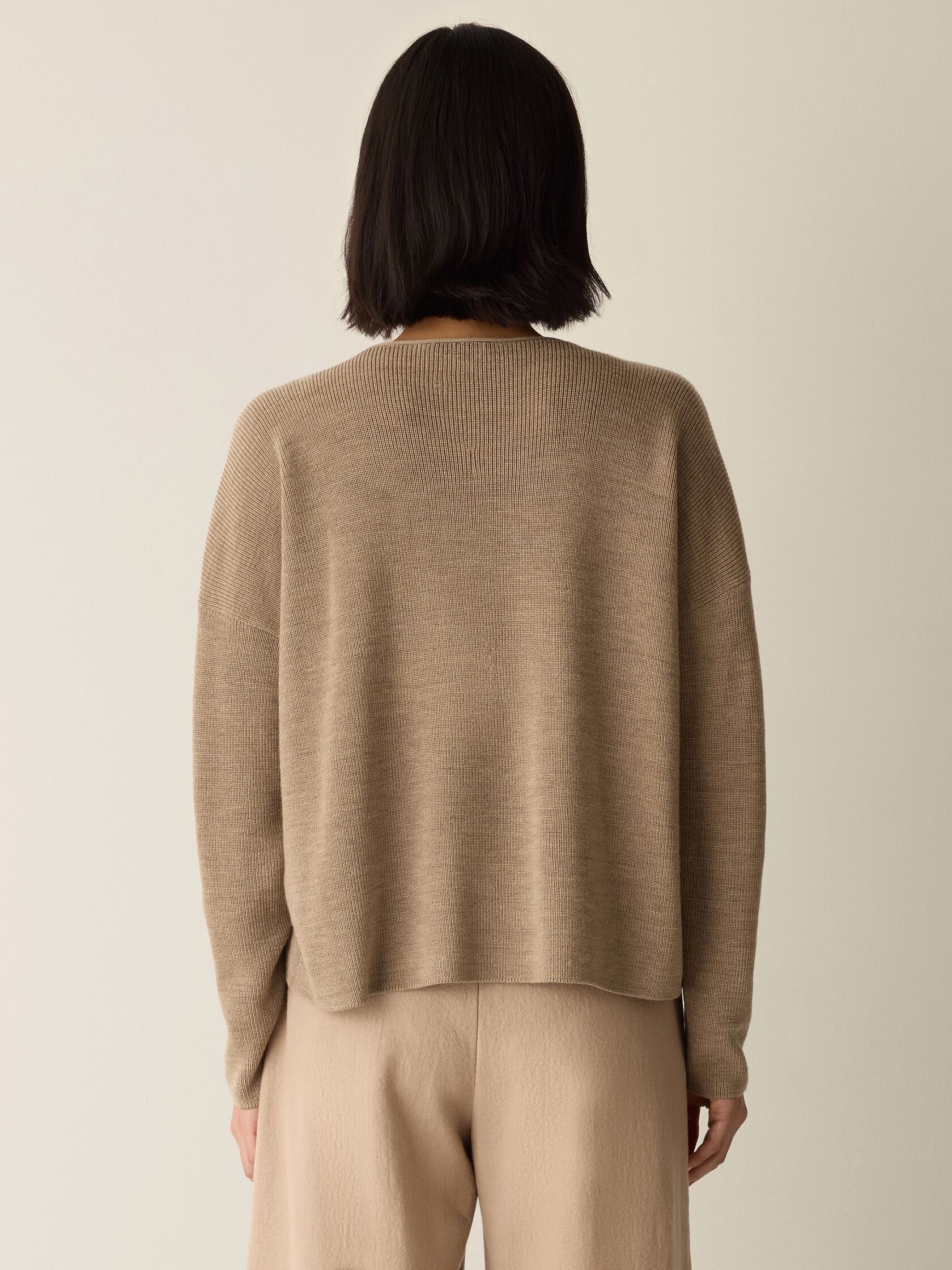 Merino Crew Neck Top in Regenerative Wool