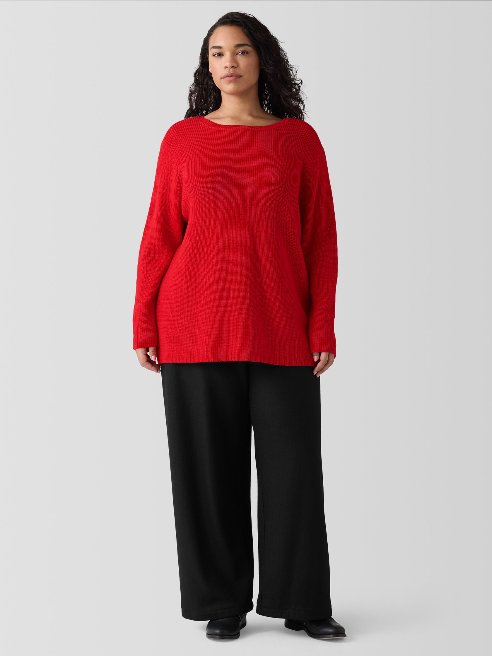 Merino Crew Neck Top in Regenerative Wool