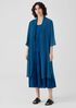 Sheer Silk Georgette High Collar Jacket
