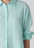 Organic Handkerchief Linen Classic Collar Short Shirt