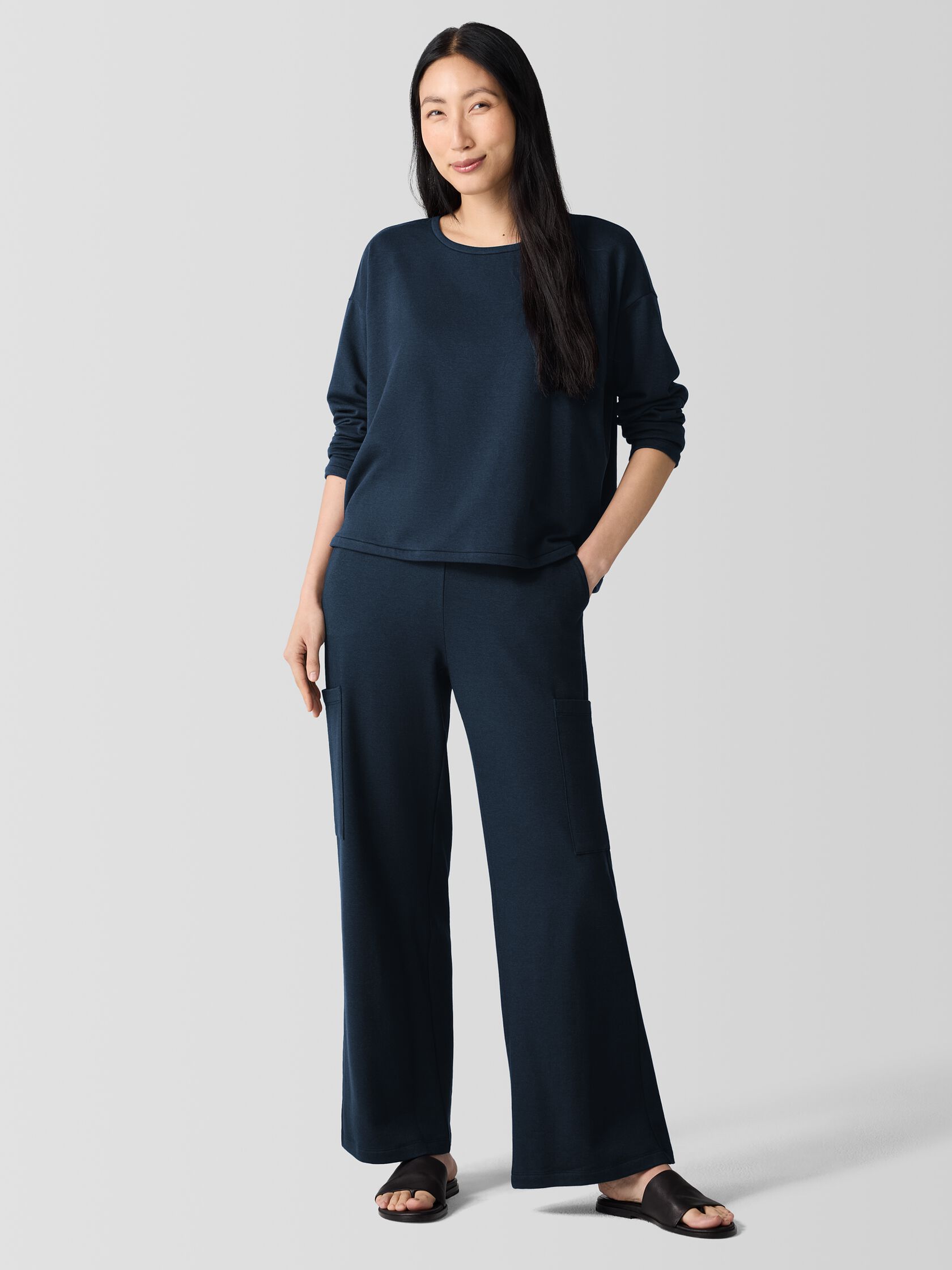 Cozy Brushed Terry Hug Cargo Pant