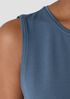 Stretch Jersey Knit Jewel Neck Tank