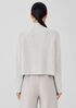 Merino Cropped Turtleneck Top in Regenerative Wool