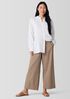 Garment-Dyed Utility Cotton Wide-Leg Pant