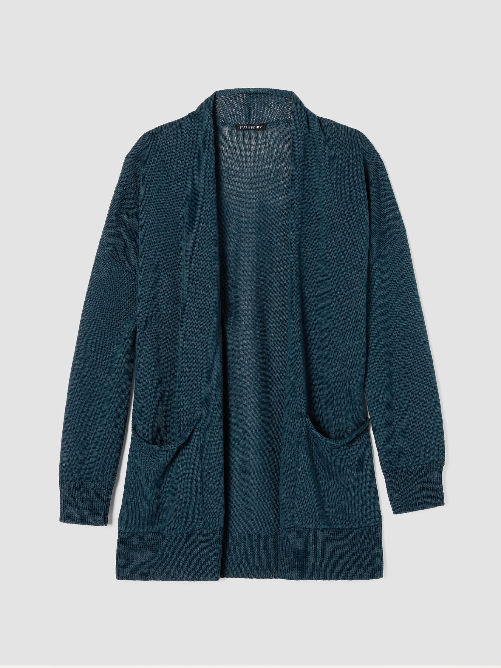 Organic Linen Cotton Cord Long Cardigan
