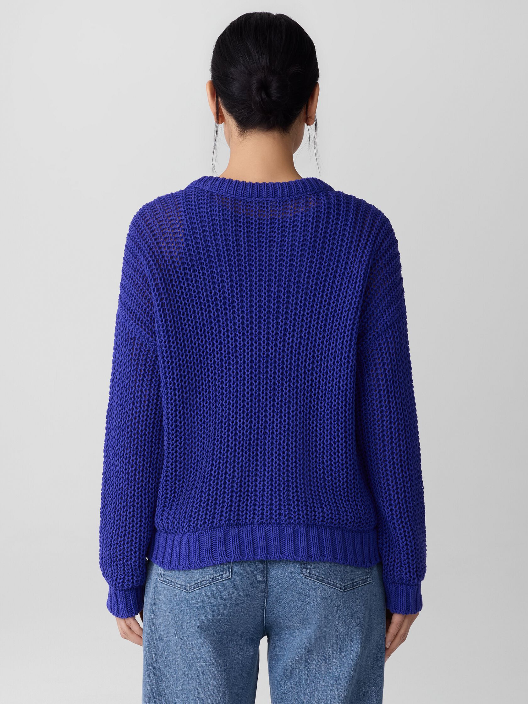 Peruvian Organic Cotton Cord Crew Neck Top