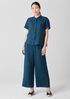Washed Organic Linen Délavé Wide-Leg Pant