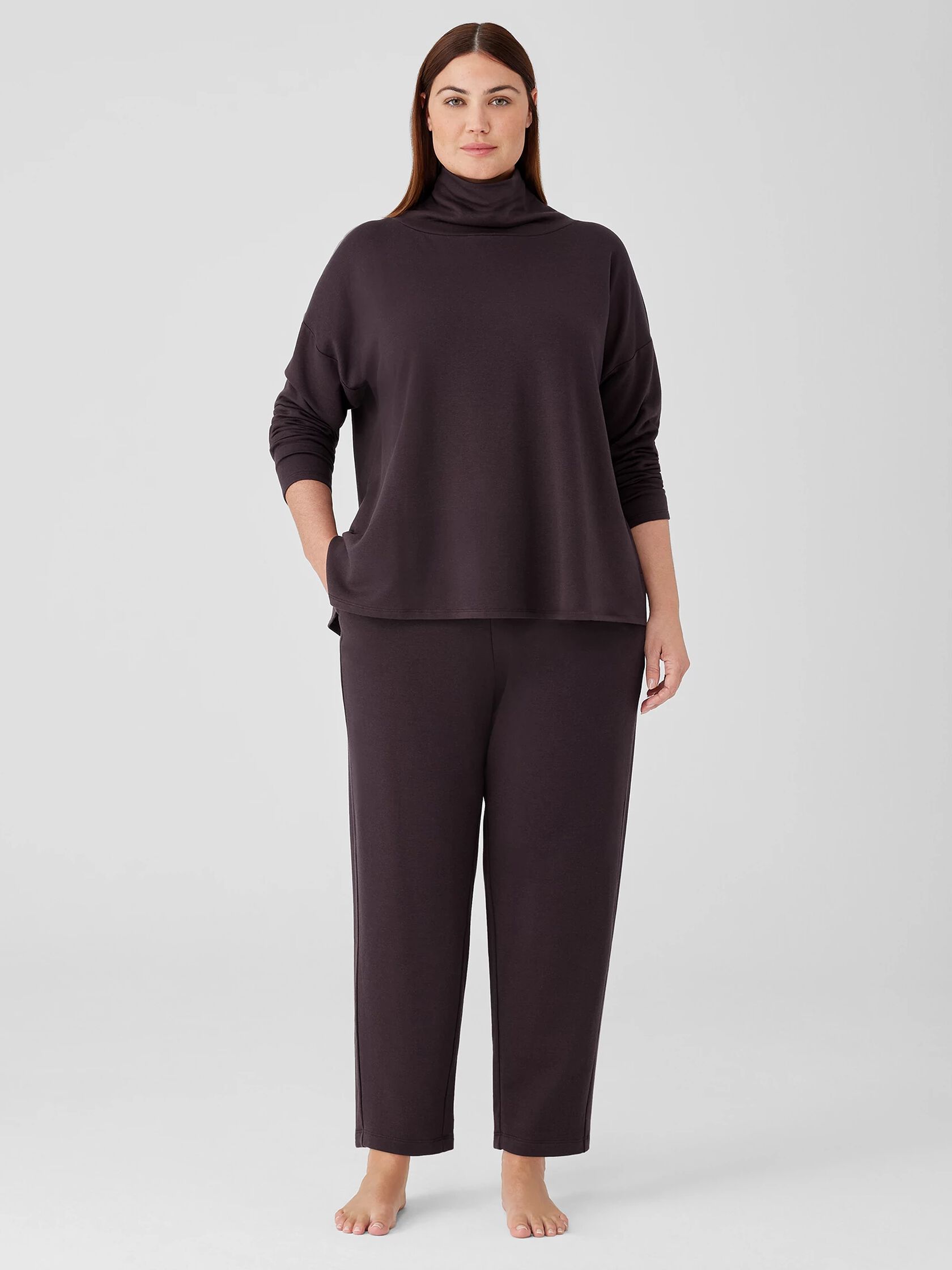 Cozy Brushed Terry Hug Slouchy Pant