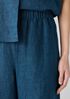 Washed Organic Linen Délavé Wide-Leg Pant