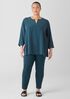 Cotton Blend Ponte Slim Pant