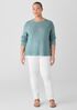 Organic Linen Cotton Slub Crew Neck Top
