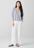 Organic Linen Cotton V-Neck Top