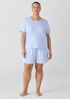 Organic Cotton Interlock Henley Sleep Top
