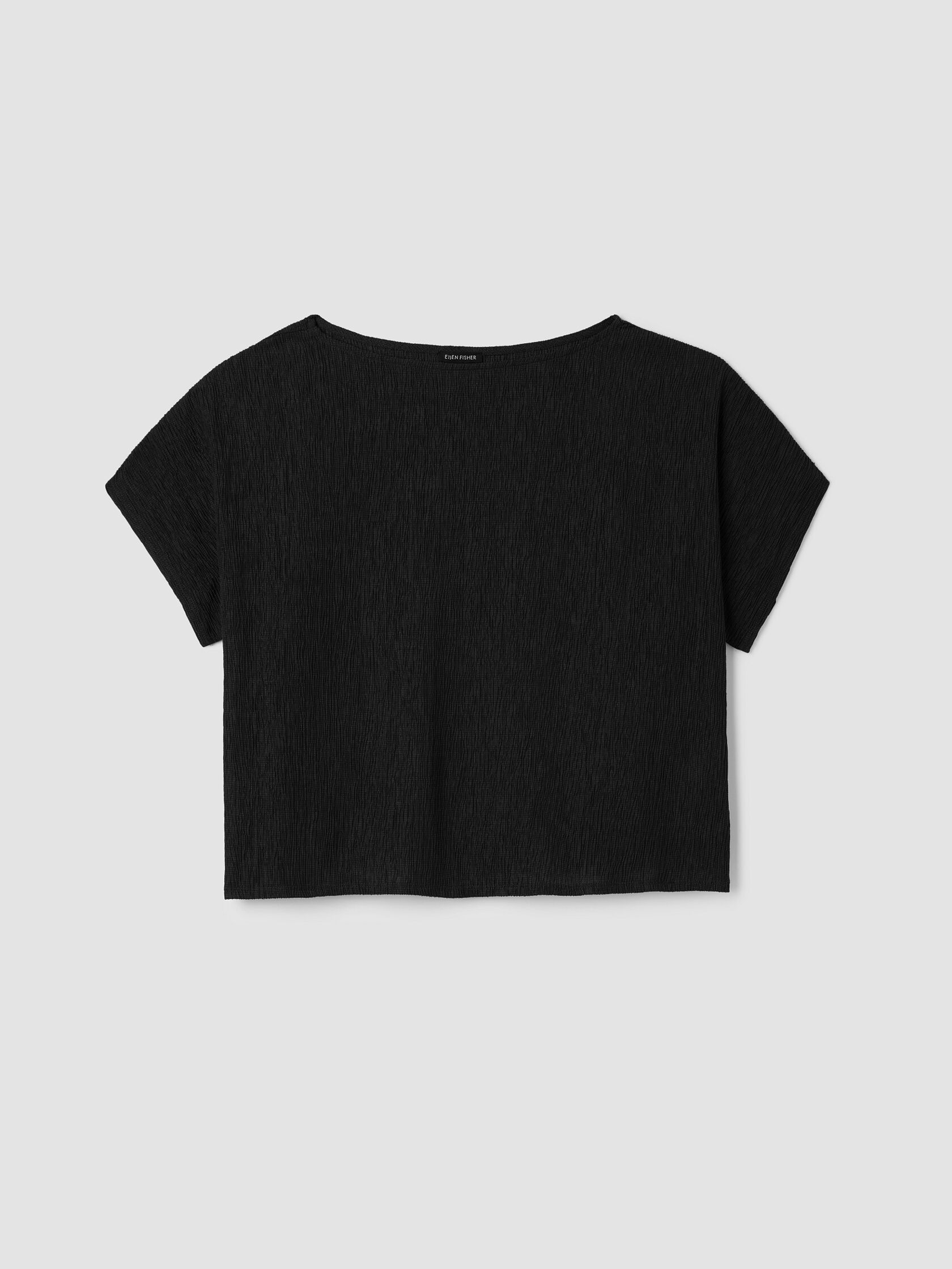 Woven Plissé Dolman Sleeve Top