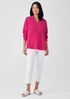 Washable Stretch Crepe Pant with Slits