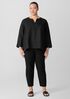 Organic Handkerchief Linen Round Neck Top