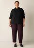Washable Stretch Crepe Straight Pant