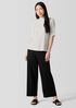 Textured Stretch Rib Mock Neck Top