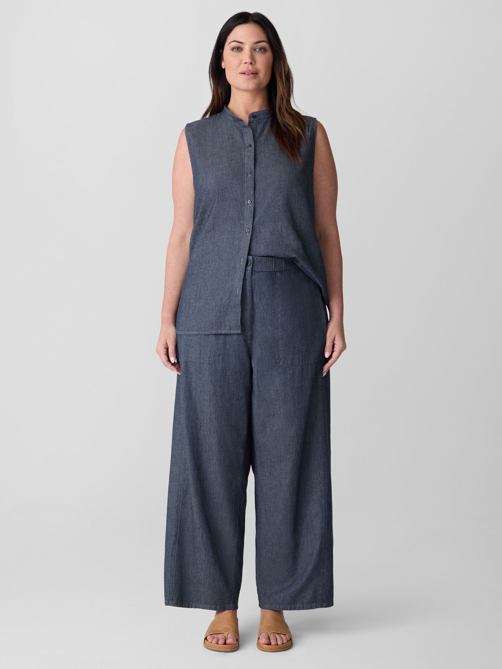 Airy Organic Cotton Twill Cargo Pant