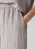 Textured Silk Jacquard Wide-Leg Pant