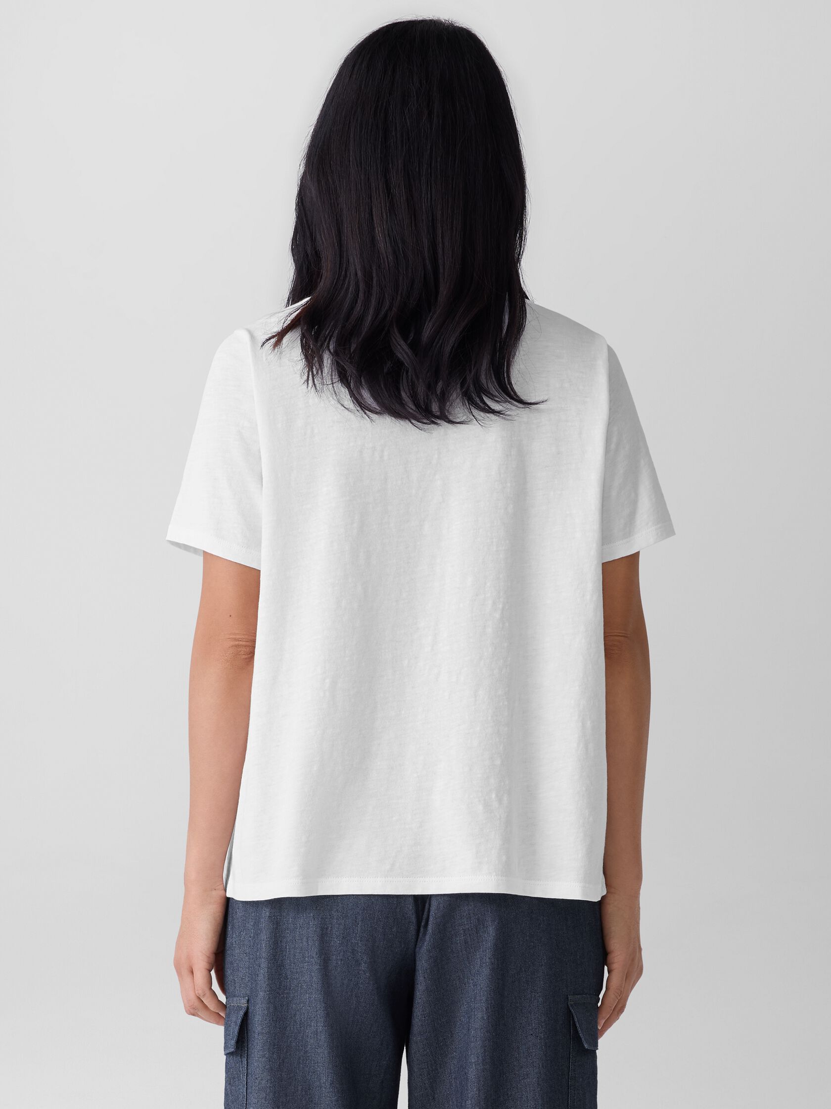 Organic Cotton Slubby Jersey Pocket Tee