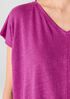 Organic Linen Jersey V-Neck Tee