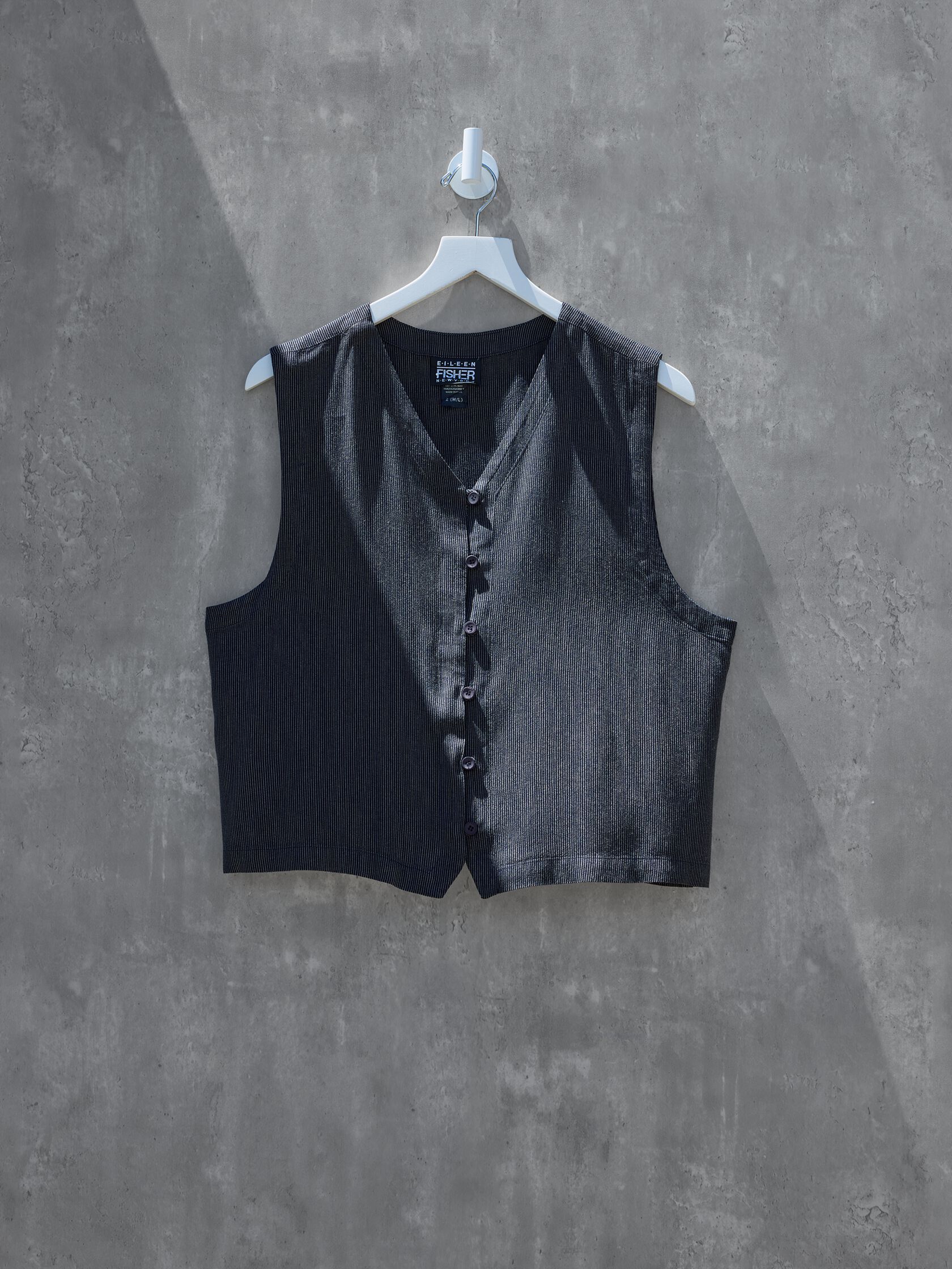 Renew Vintage Striped Vest, M