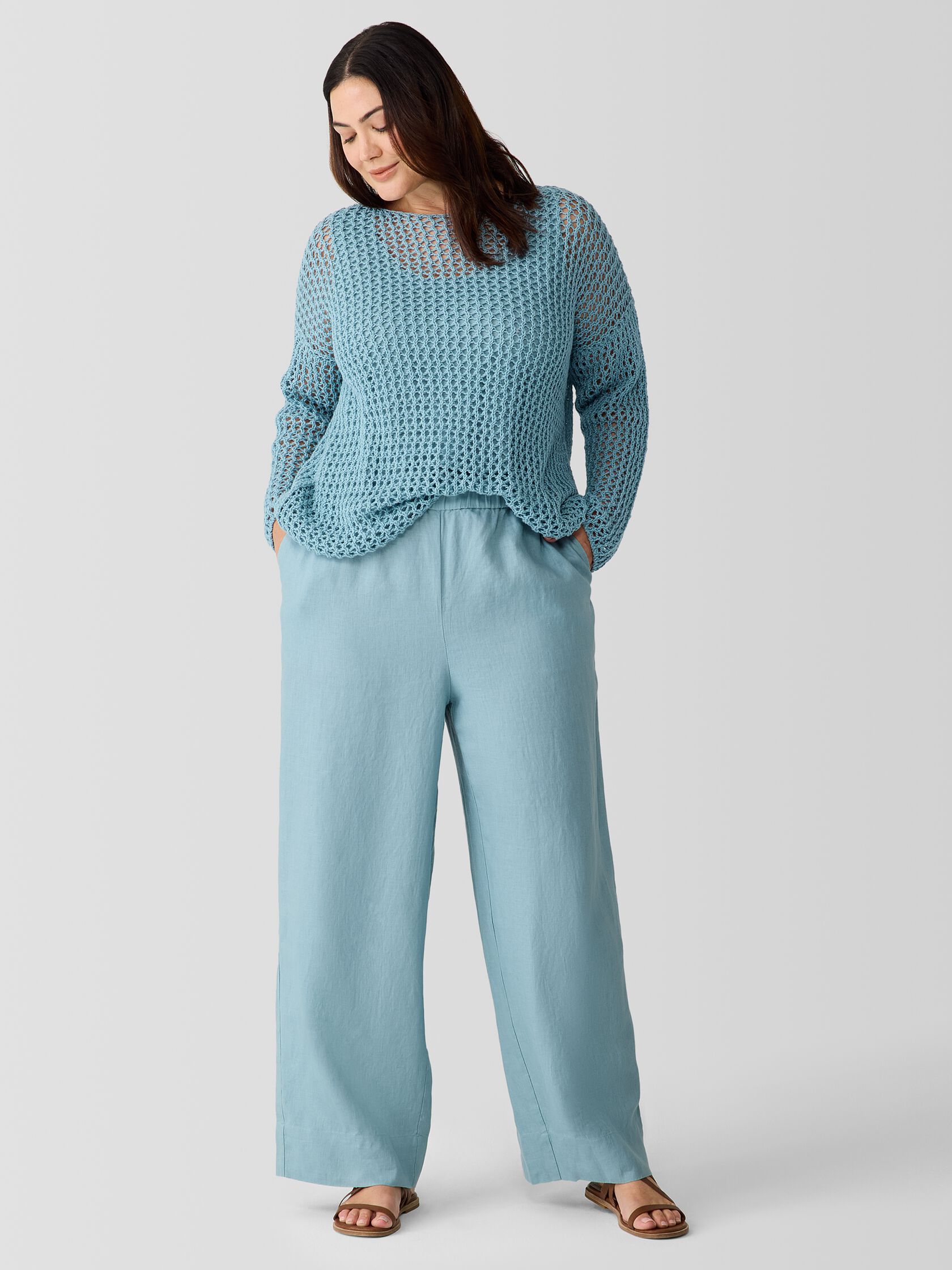 Organic Linen Wide-Leg Pant