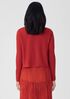 Organic Linen Cotton Airy Tuck Cropped Cardigan