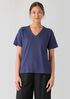 Organic Cotton Slubby Jersey V-Neck Tee