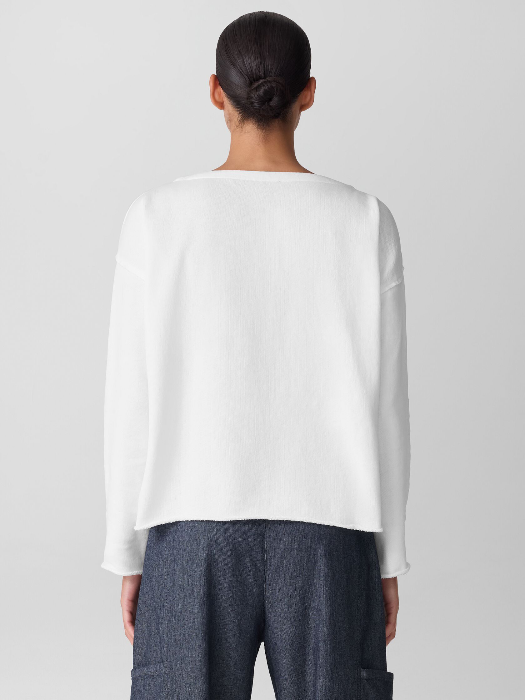 Lightweight Organic Cotton Terry Box-Top