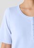Organic Cotton Interlock Henley Sleep Top