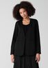 Cotton Blend Ponte V-Neck Blazer