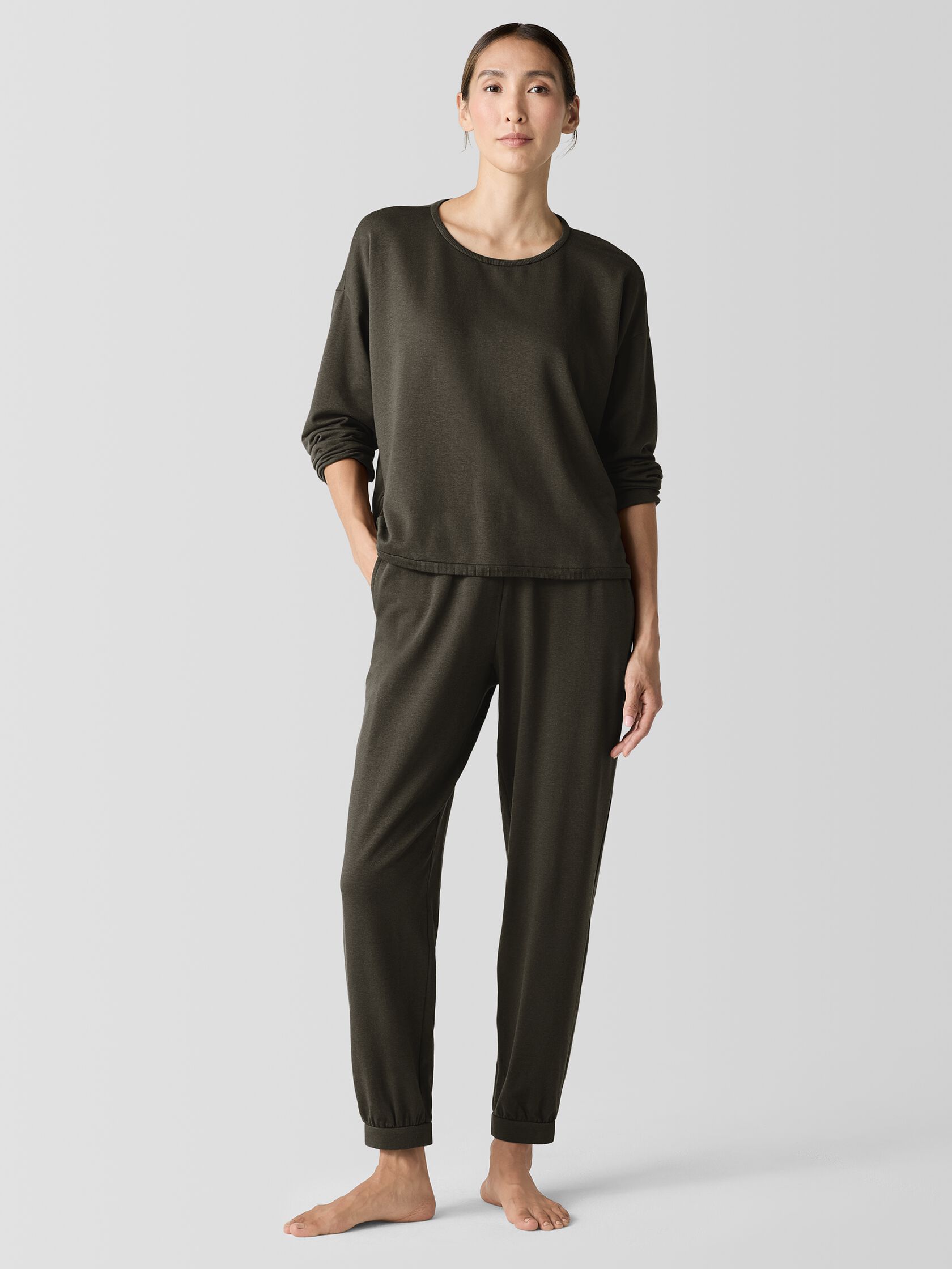 Cozy Brushed Terry Hug Box-Top
