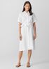 Organic Linen Classic Collar Shirtdress