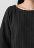 Cotton Blend Stripe Stitch Box-Top