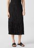Crushed Silk Habutai Tiered Skirt
