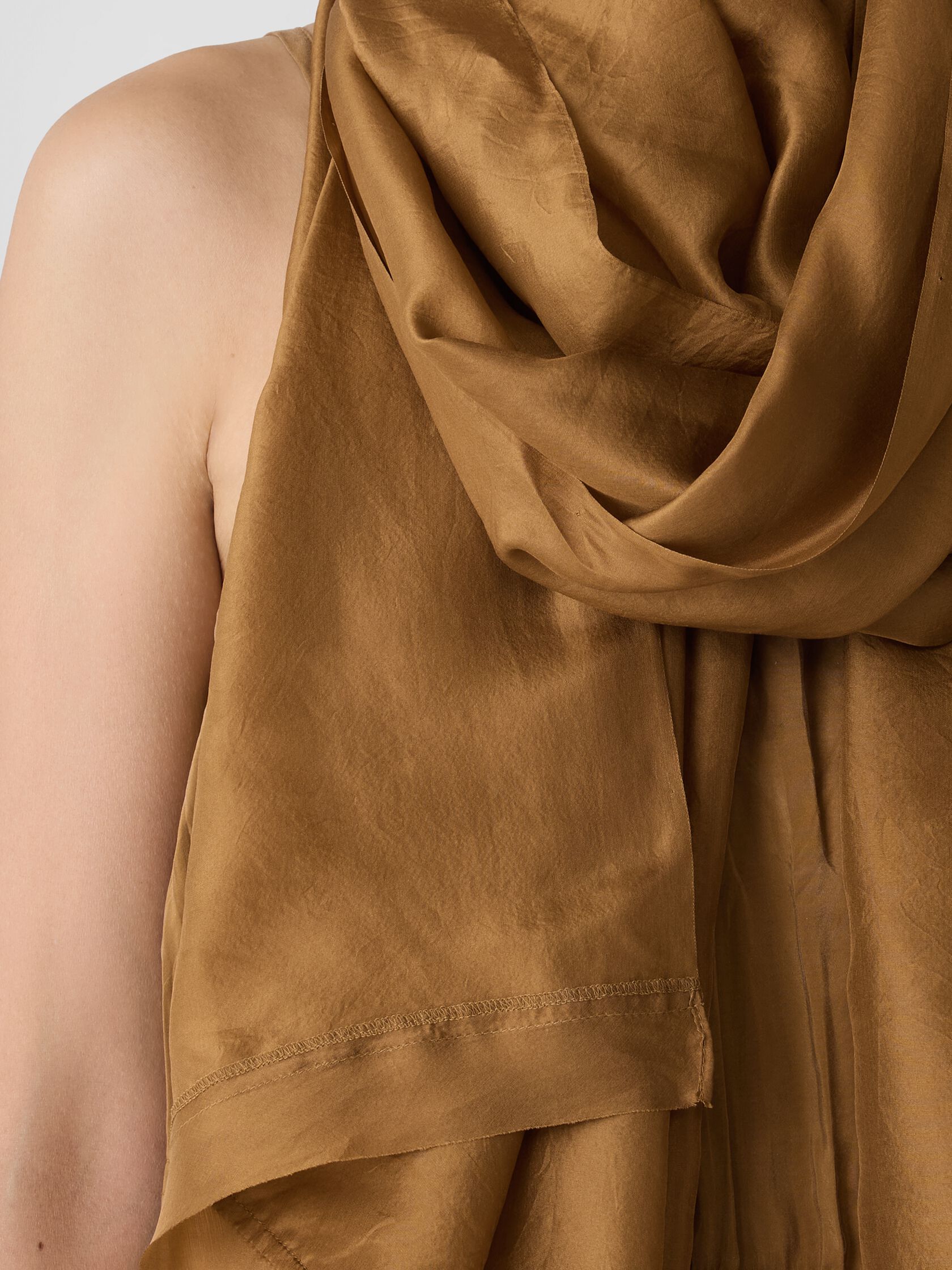 Washed Transitional Silk Parachute Scarf