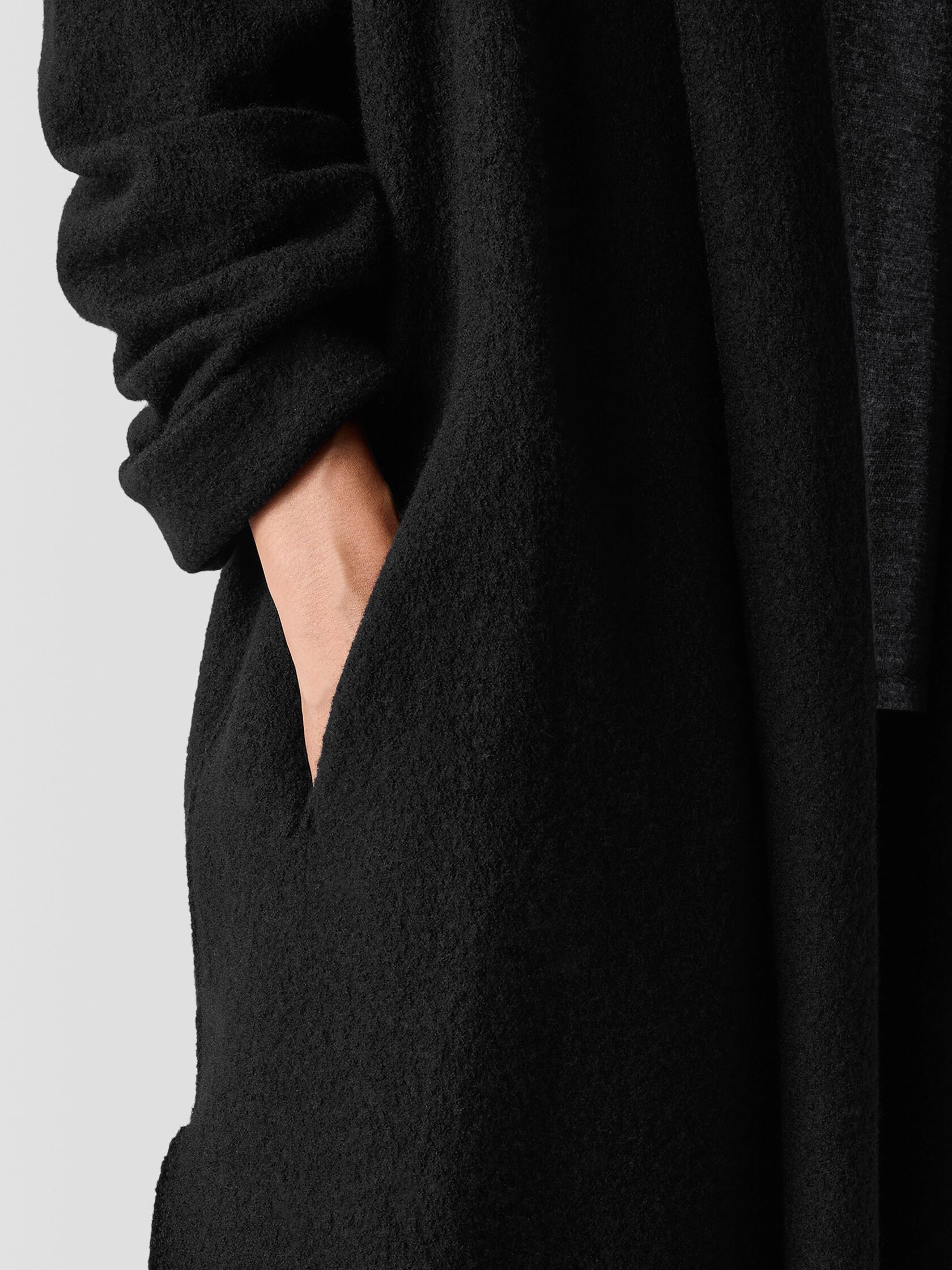 Lightweight Boiled Wool Icon Coat in Regenerative Wool