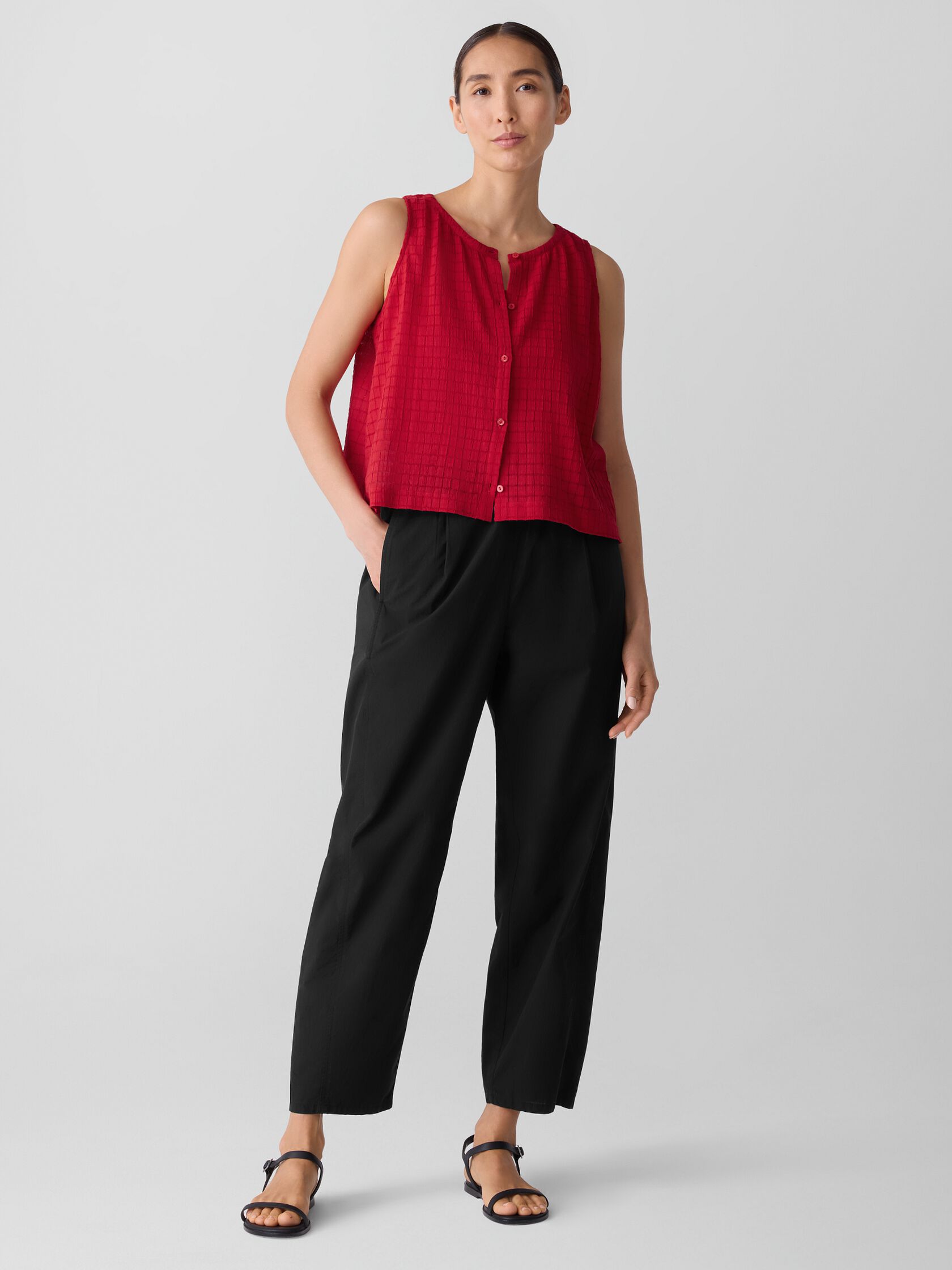 Organic Cotton Voile Box Vest